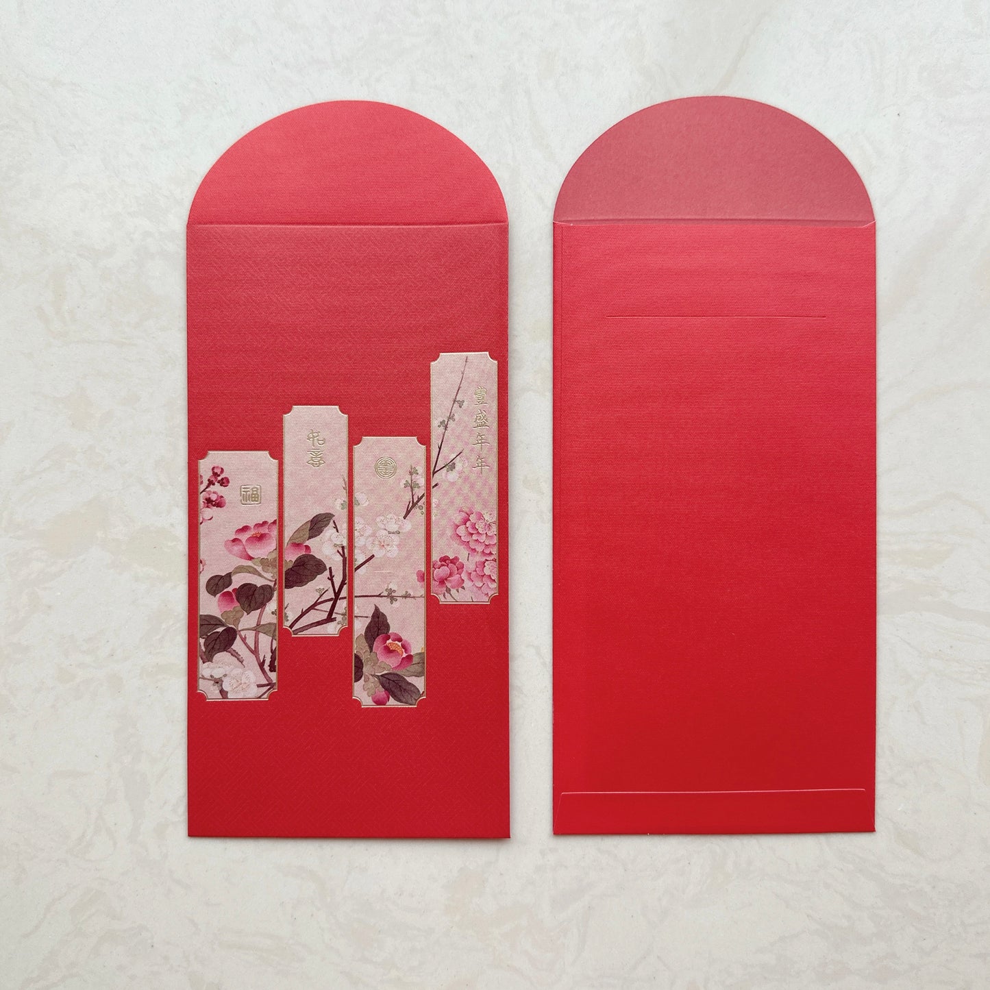 Pack of 100pcs Custom Classic Hong Kong Surname Red Envelope Lucky Money Gift Packet for Chinese New Year | Wedding Party