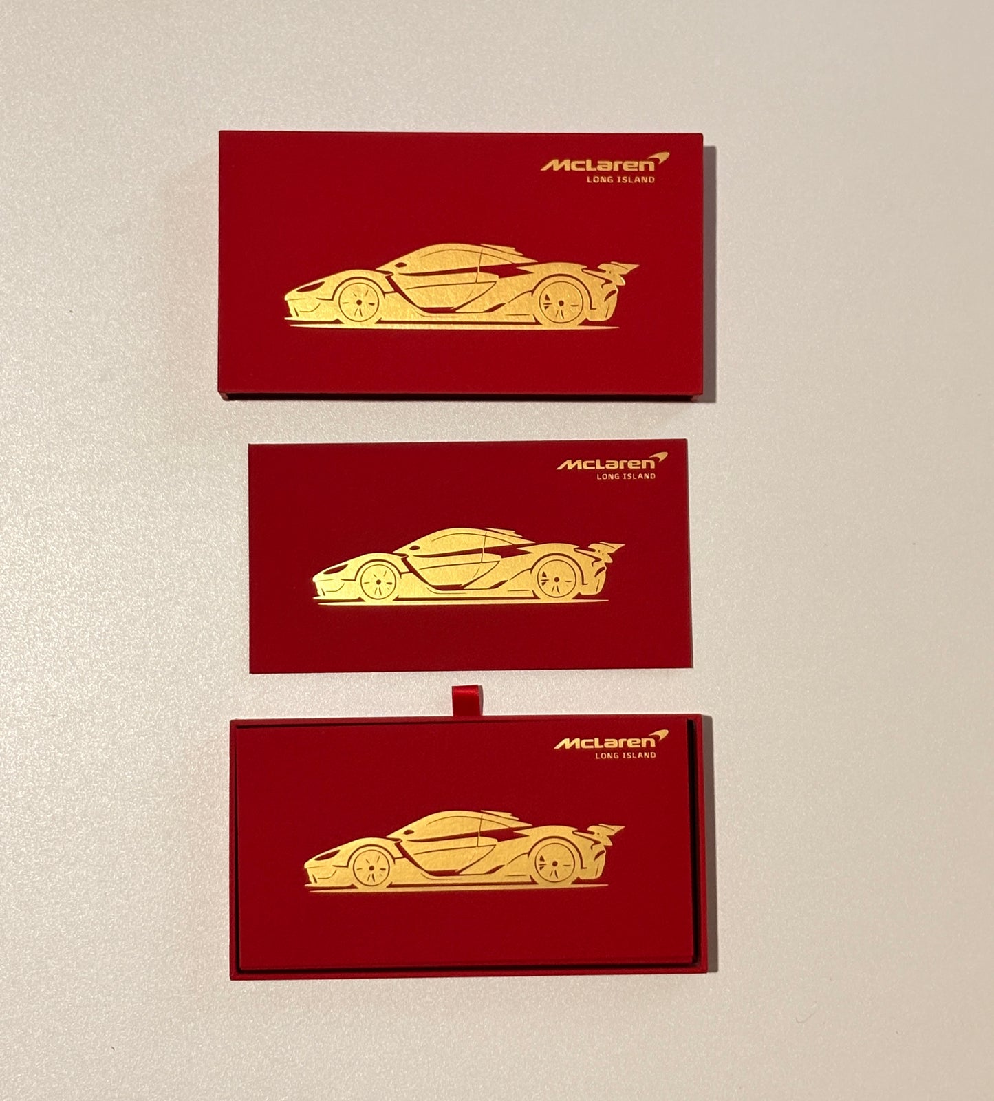 One Sample Box of 8pcs - Customized Red Envelope Gift Boxes For a Certain Car Brand (AM)