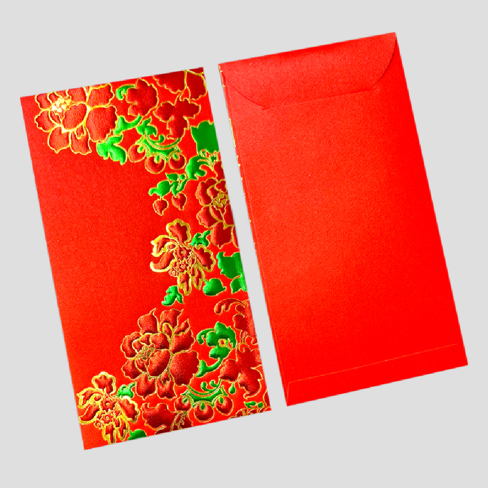 Pack of 200pcs Custom High-end Classic Hong Kong Surname Red Envelope Lucky Money Gift Packet for Chinese New Year | Wedding Party