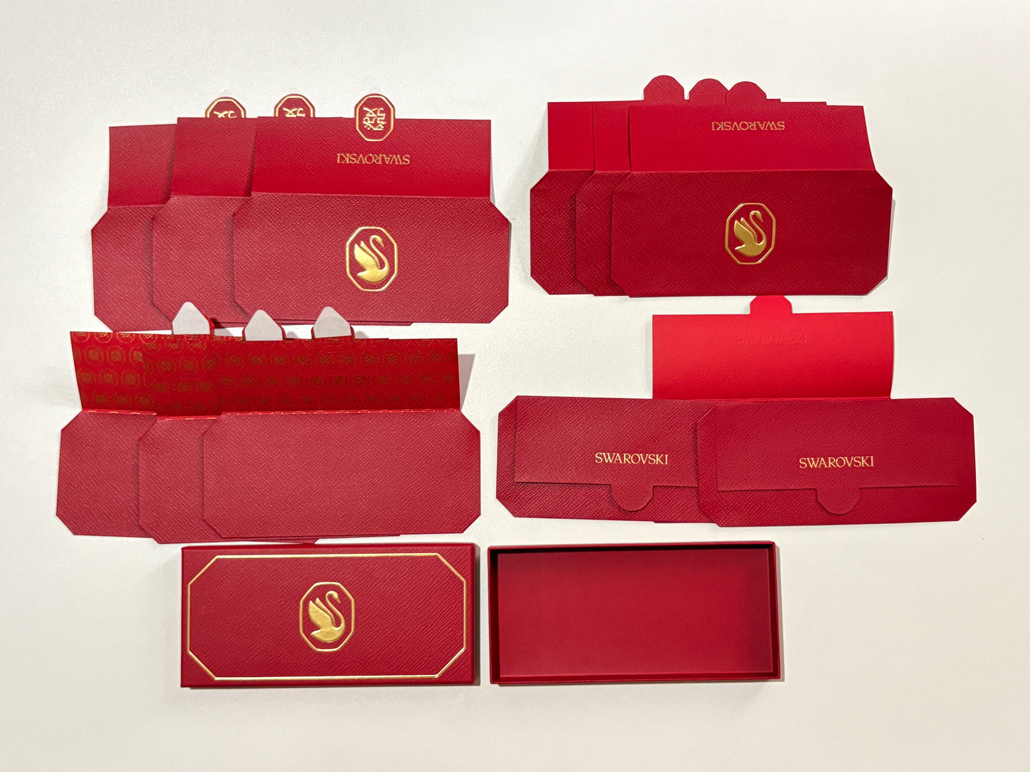 Gift Box of 12pcs High-end Designer Brand New Year Lucky Money Packet Red Envelope