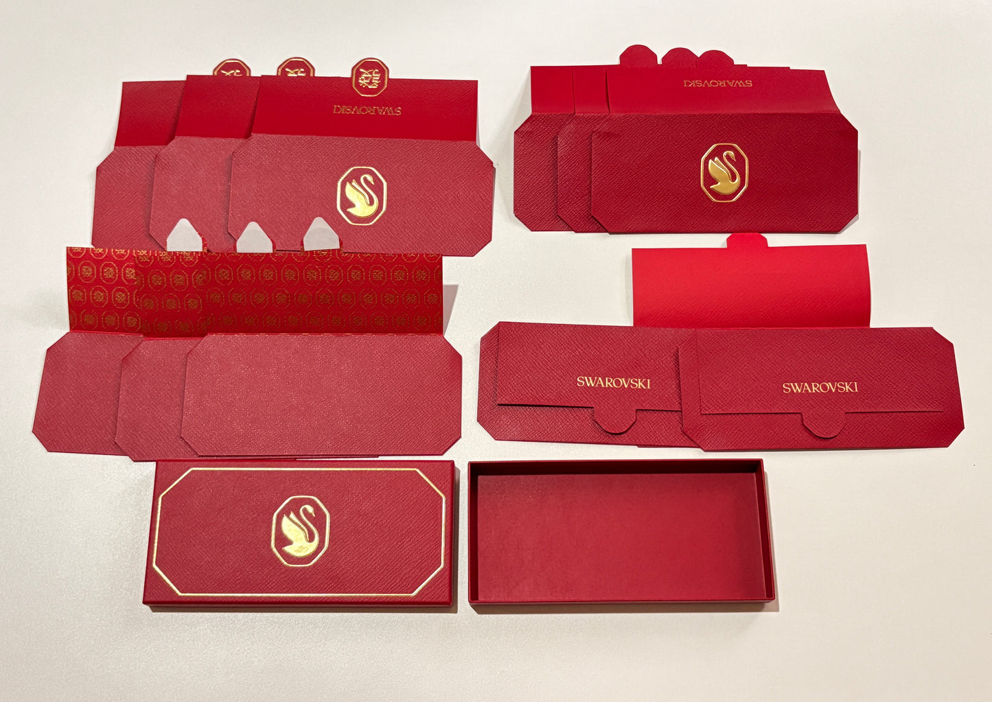 Gift Box of 12pcs High-end Designer Brand New Year Lucky Money Packet Red Envelope