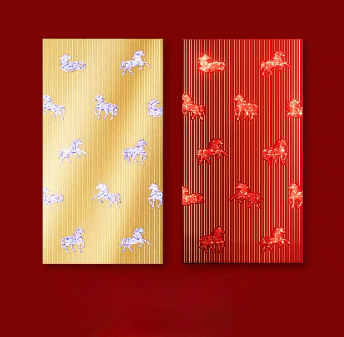 Gift Box of 6pcs High-end New Year of the Horse 2026 Red Envelopes Lucky Money Gift Packet