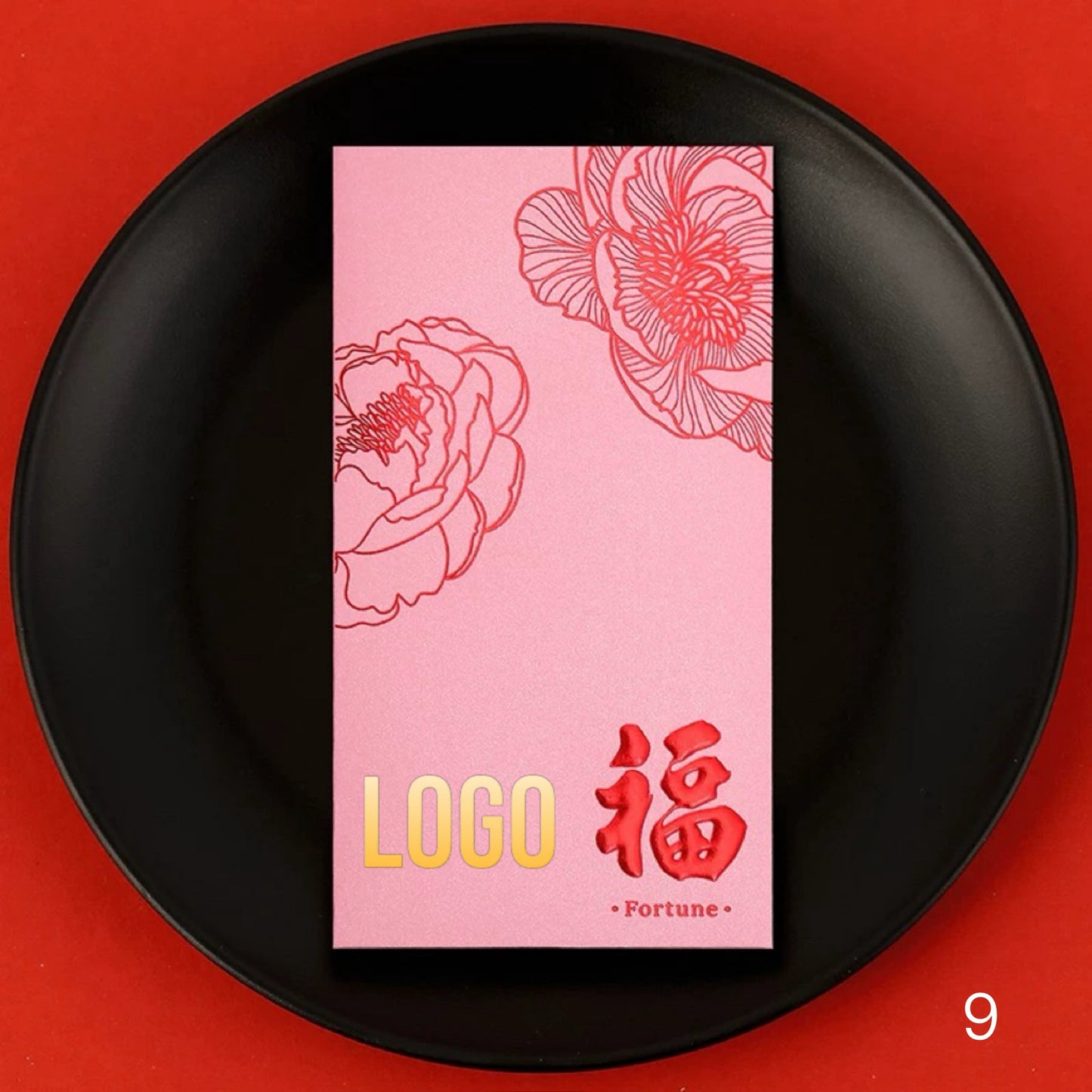 Fast Turnaround Custom 100pcs Fixed Template Red Envelope Lucky Money Personalized Gift Packet for Wedding | Surname | Business | Celebration