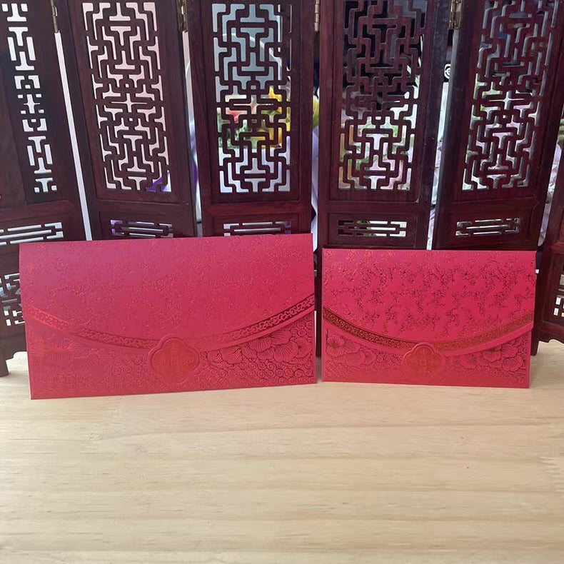 Pack of 30pcs New Year 吉祥如意 Gold Foil Red Envelope Lucky Money Gift Packet for Wedding | Family Party | Business Opening