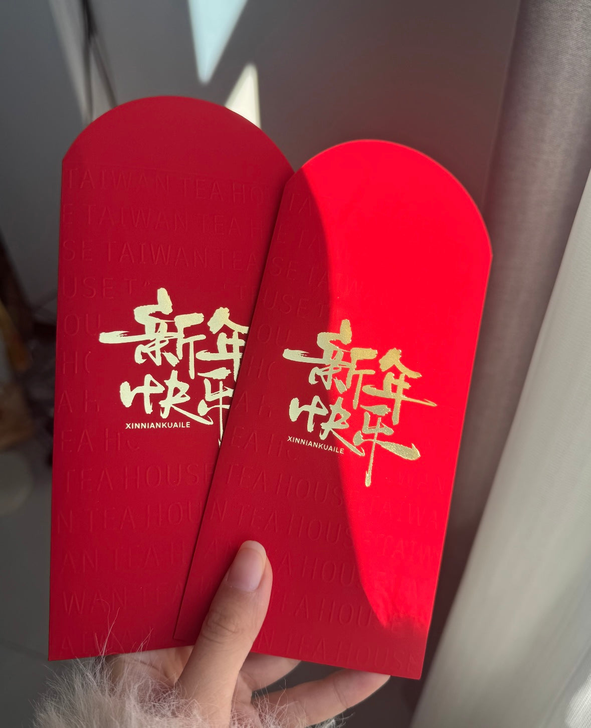 Wholesale with Free Design Luxe Gold Foil Red Envelope Lucky Money Personalized Gift Packet