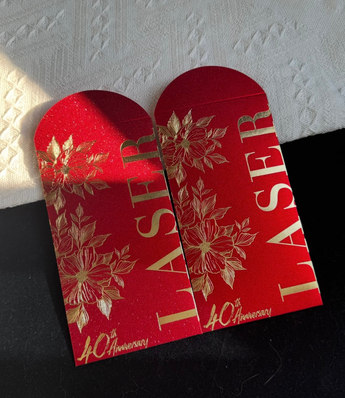 Wholesale with Free Design Luxe Gold Foil Red Envelope Lucky Money Personalized Gift Packet