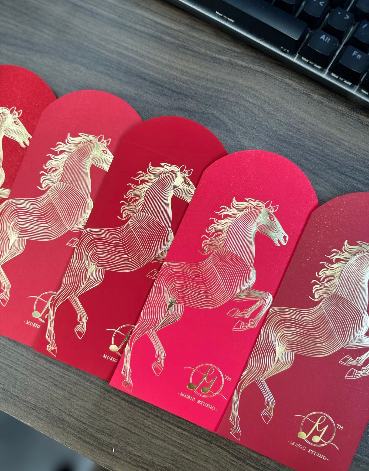 Wholesale with Free Design Luxe Gold Foil Red Envelope Lucky Money Personalized Gift Packet