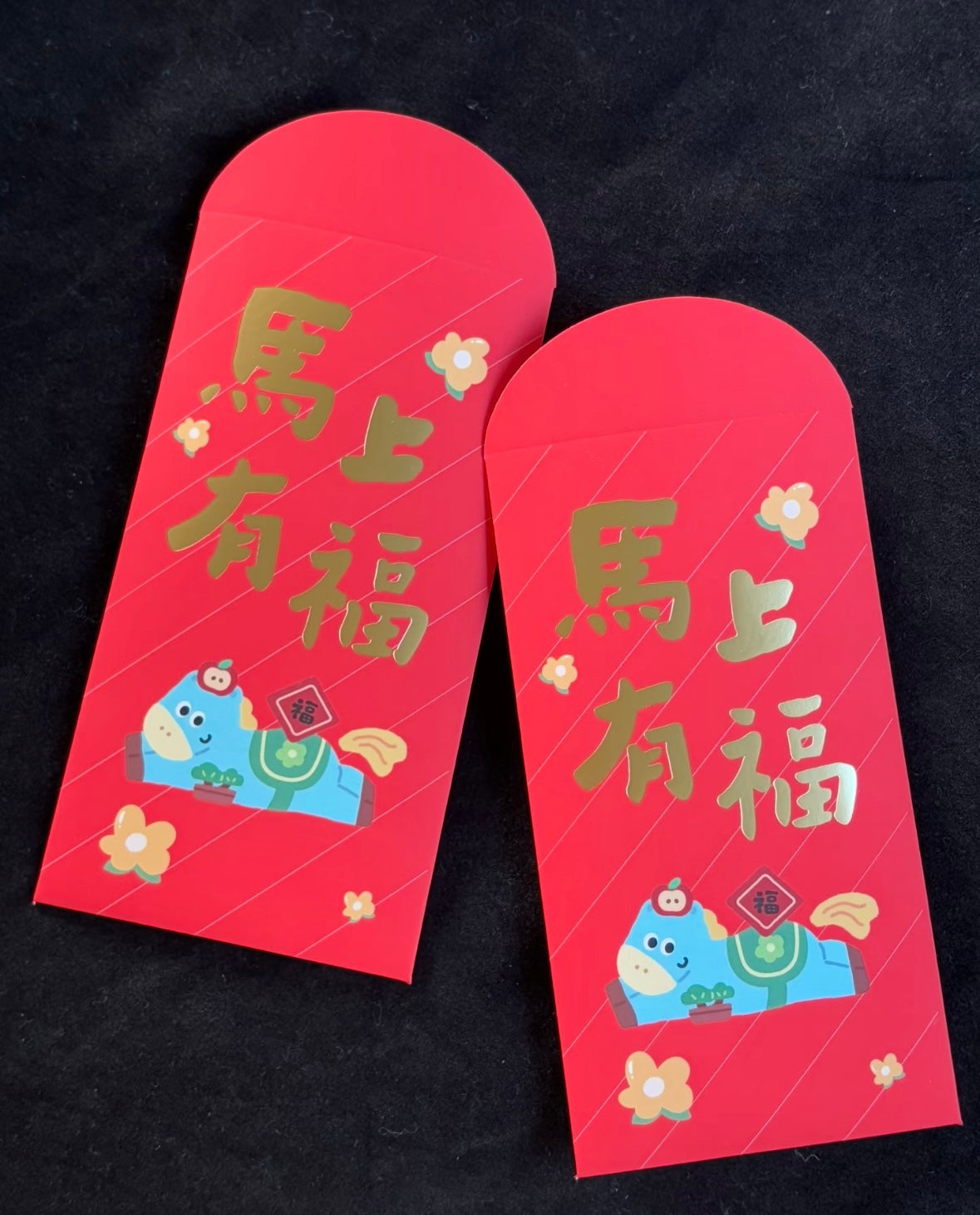 Wholesale with Free Design Luxe Gold Foil Red Envelope Lucky Money Personalized Gift Packet
