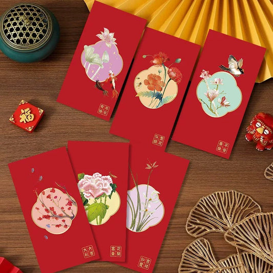 Gift Box of 12pcs Holiday Red Envelope Lucky Money Gift Packet for Wedding | Family | Business | Event Party