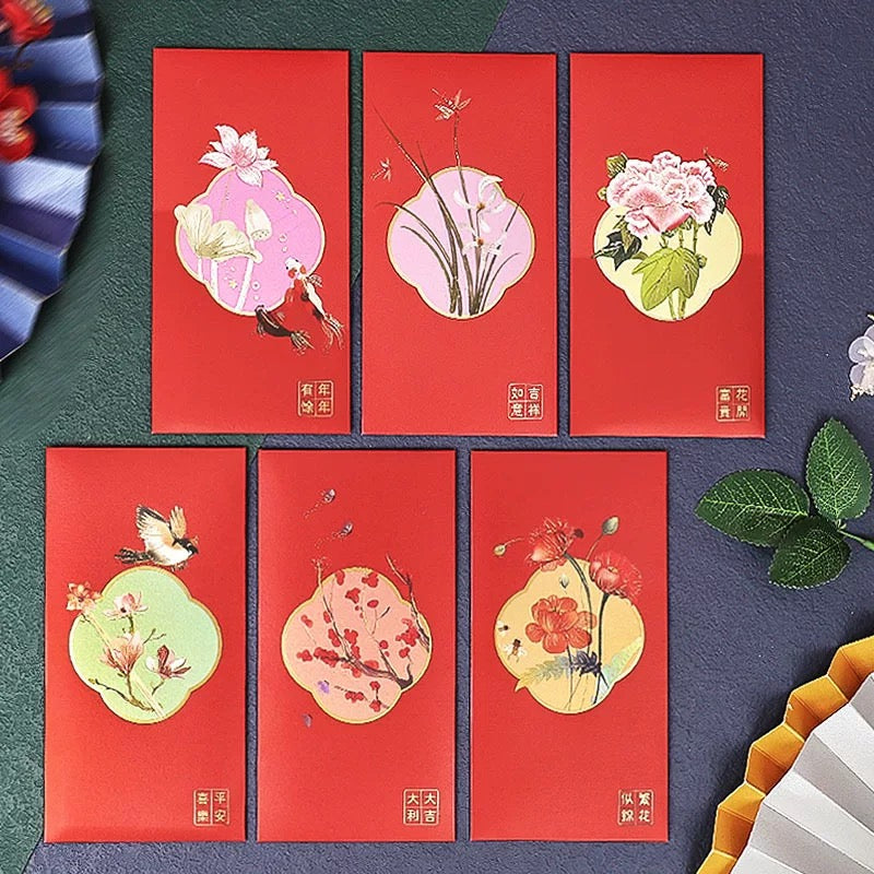 Gift Box of 12pcs Holiday Red Envelope Lucky Money Gift Packet for Wedding | Family | Business | Event Party