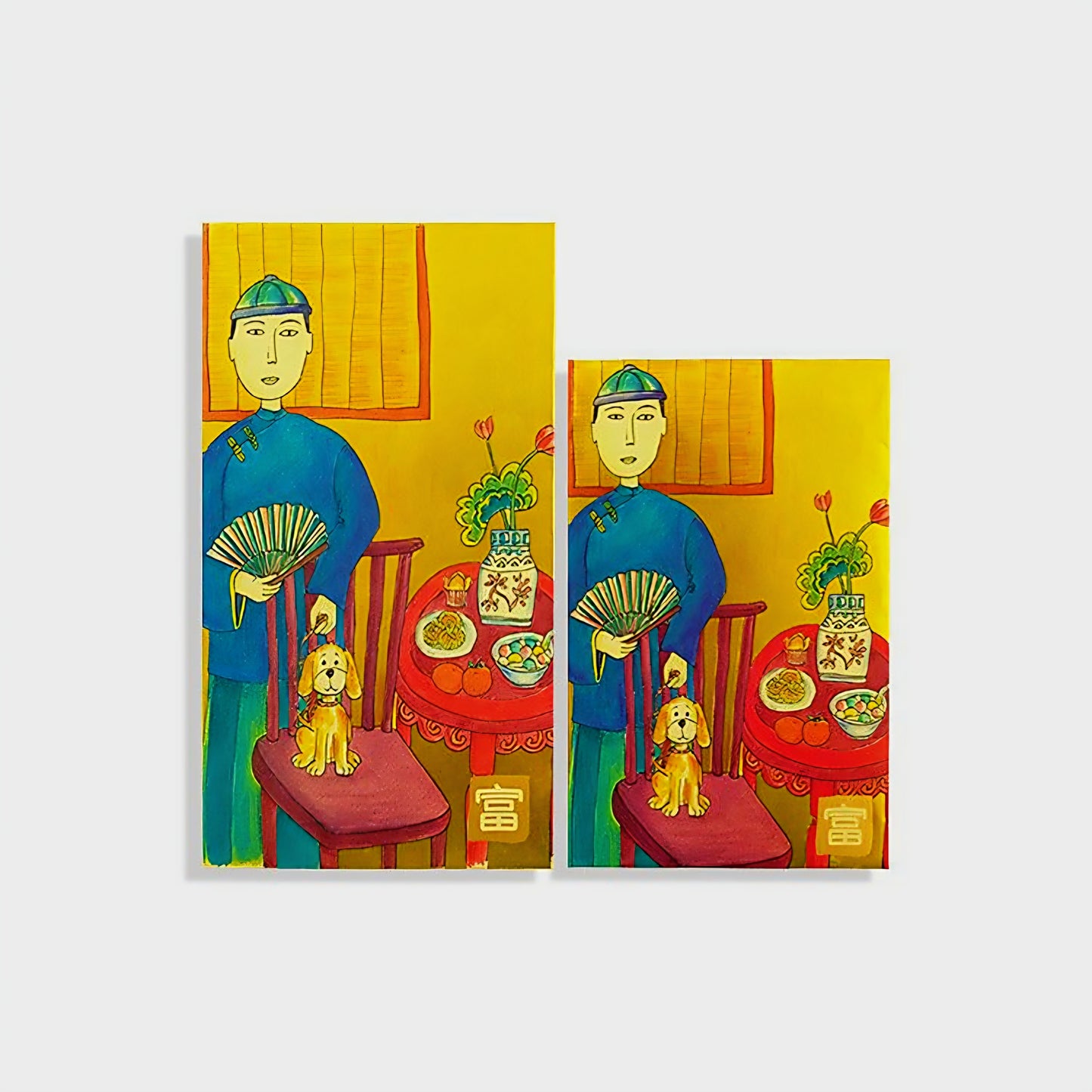 Unique Design A Wealth-themed Retro Shanghai-style 富 Red Envelope Lucky Money Gift Packet