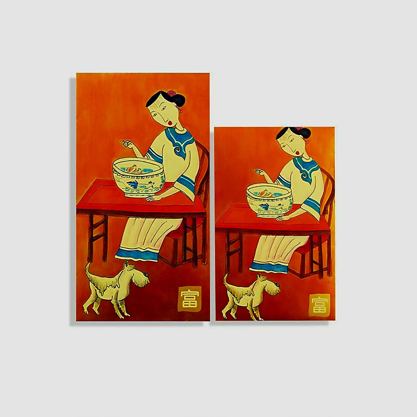 Unique Design A Wealth-themed Retro Shanghai-style 富 Red Envelope Lucky Money Gift Packet