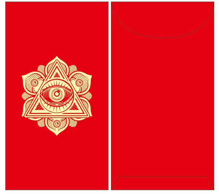 Custom 100pcs Red Envelope with Logo or Text Limited Printing Range (60*130mm≈2.4*5.1in) Red Envelope Lucky Money Personalized Gifts Packet