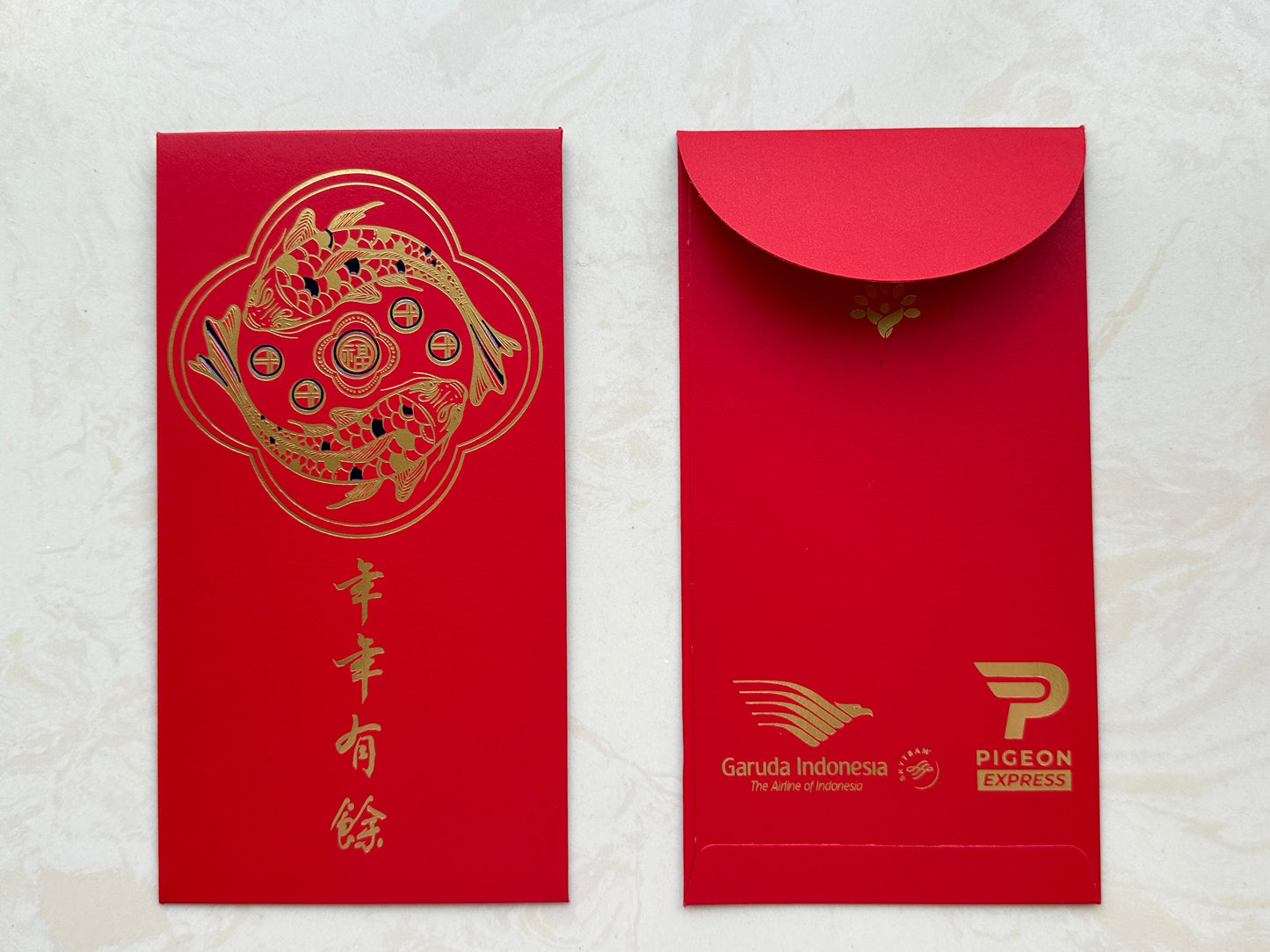 Custom 300pcs for Business Red Envelopes with Double Gold Foiled Lucky Money Personalized Gift Packet