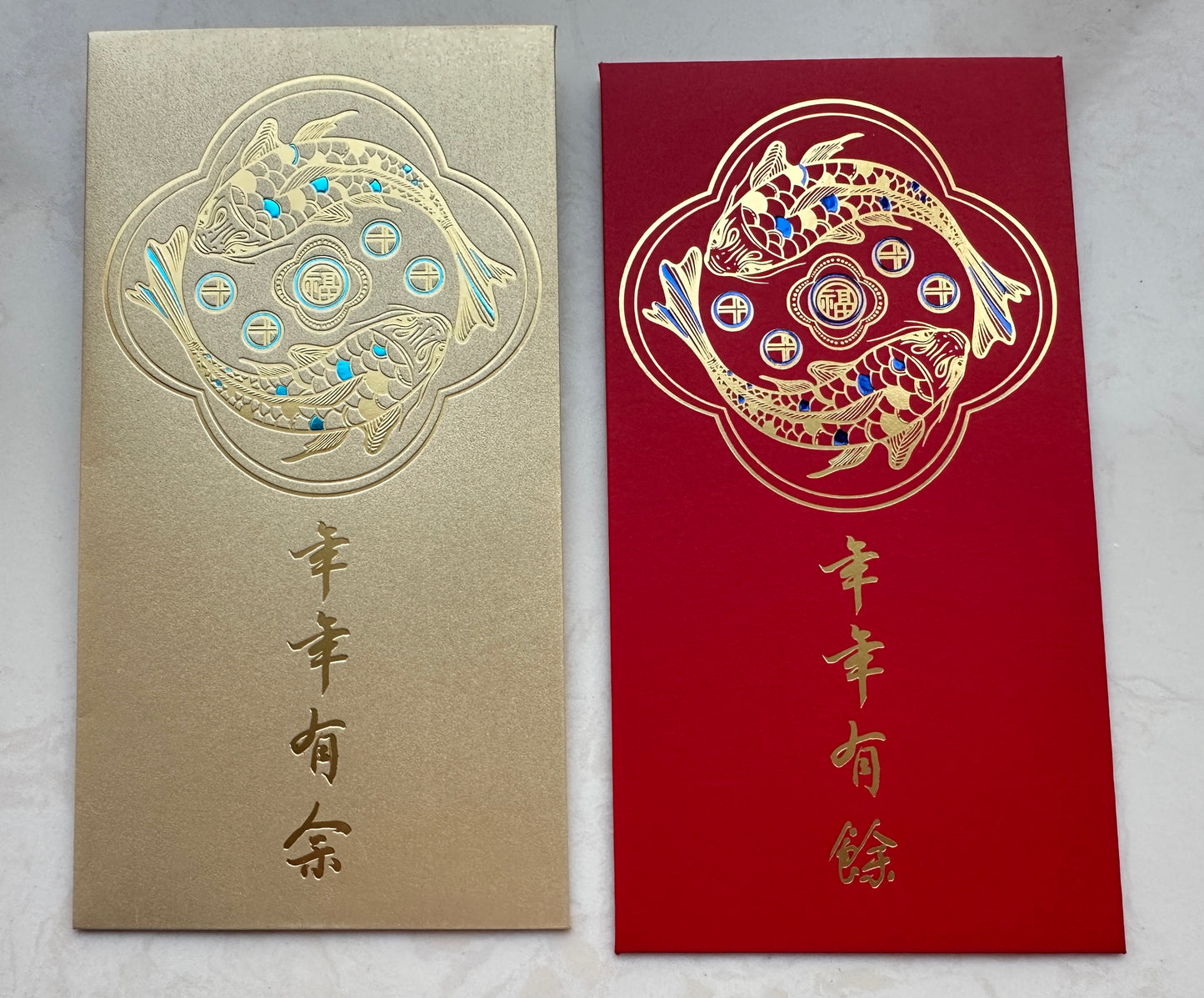 Custom 300pcs for Business Red Envelopes with Double Gold Foiled Lucky Money Personalized Gift Packet
