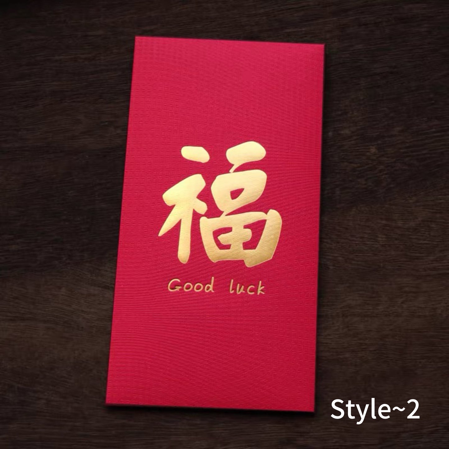 Wholesale Luxe Chinese New Year Gold Foil 福 Red Envelope Lucky Money Personalized Gift Packet