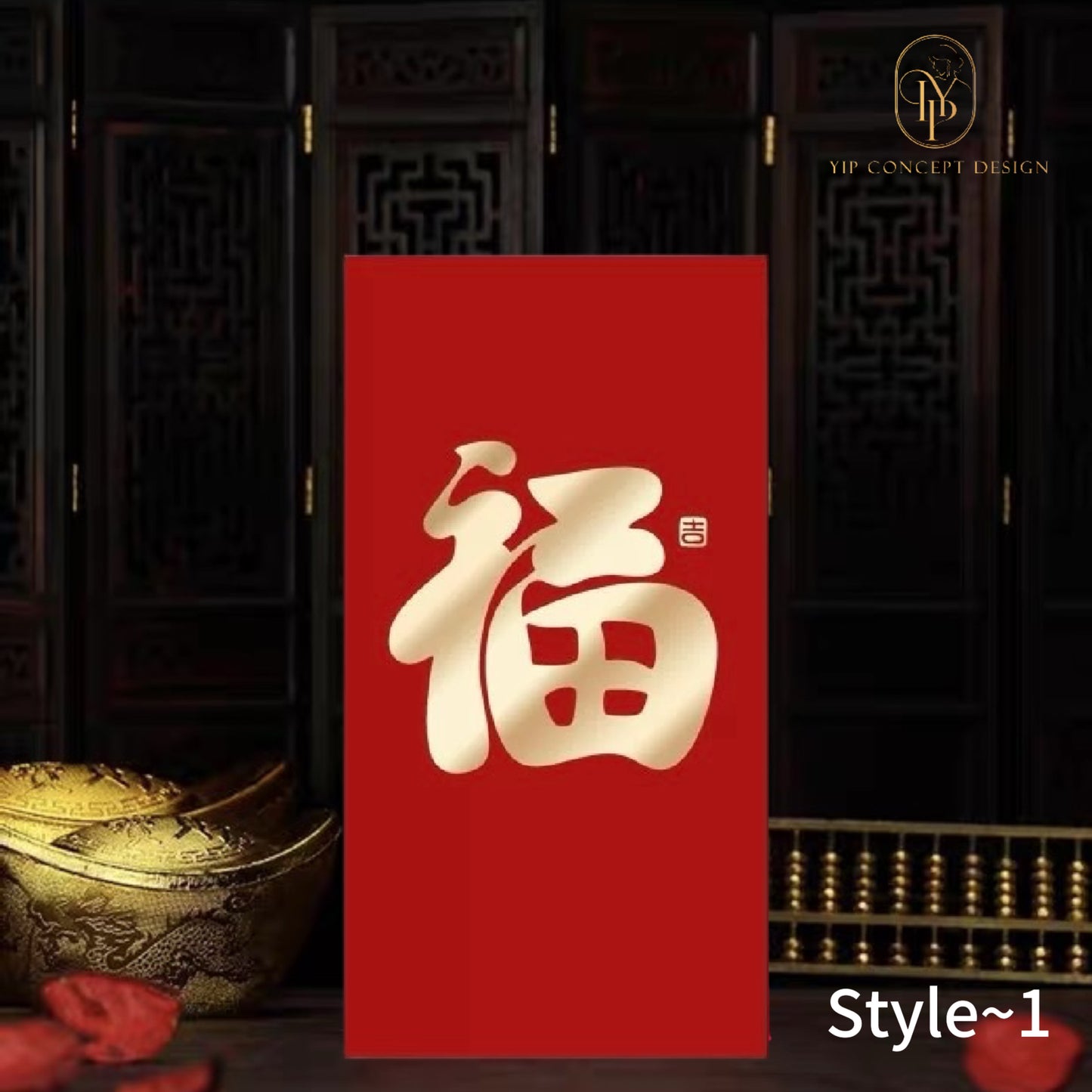 Wholesale Luxe Chinese New Year Gold Foil 福 Red Envelope Lucky Money Personalized Gift Packet