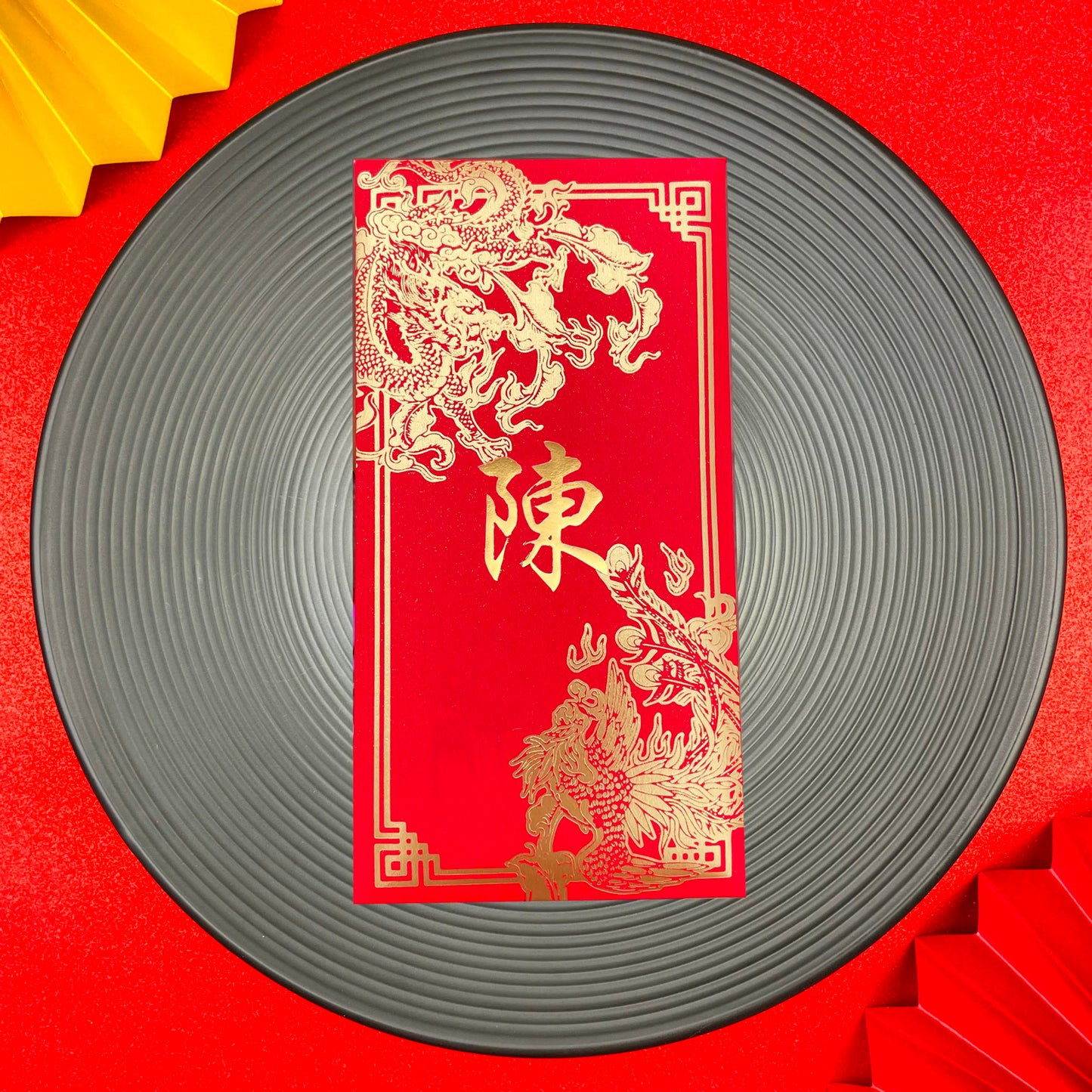 Pack of 30pcs Custom Classic 龍鳯姓氏 Hong Kong Surname Red Envelope Lucky Money Gift Packet