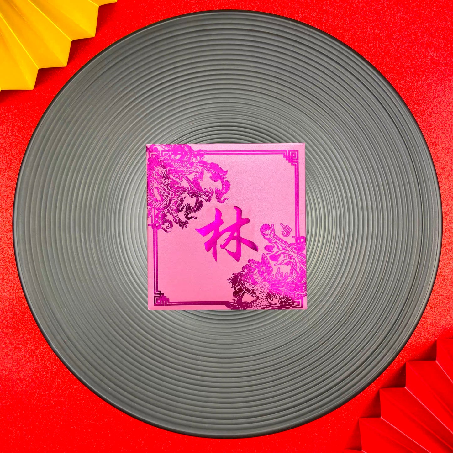 Pack of 30pcs Custom Classic 龍鳯姓氏 Hong Kong Surname Red Envelope Lucky Money Gift Packet