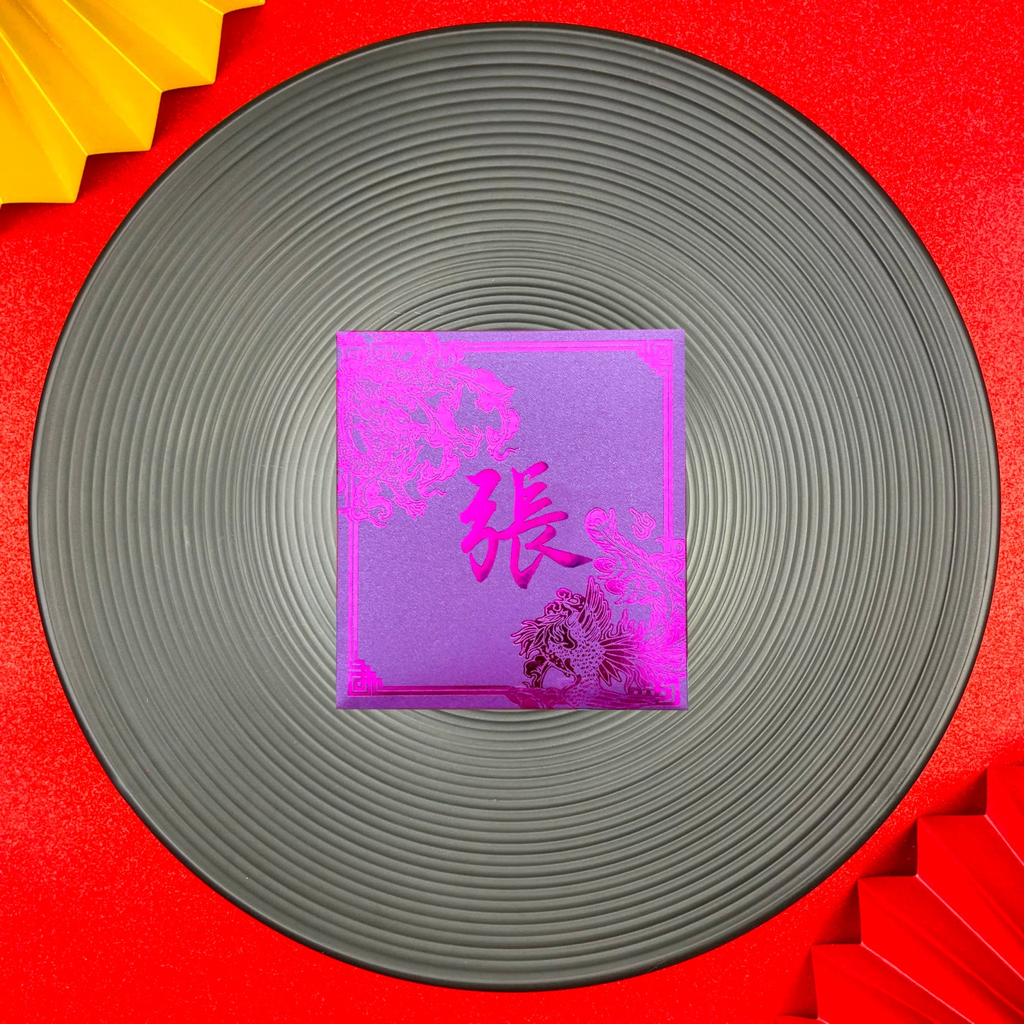 Pack of 30pcs Custom Classic 龍鳯姓氏 Hong Kong Surname Red Envelope Lucky Money Gift Packet