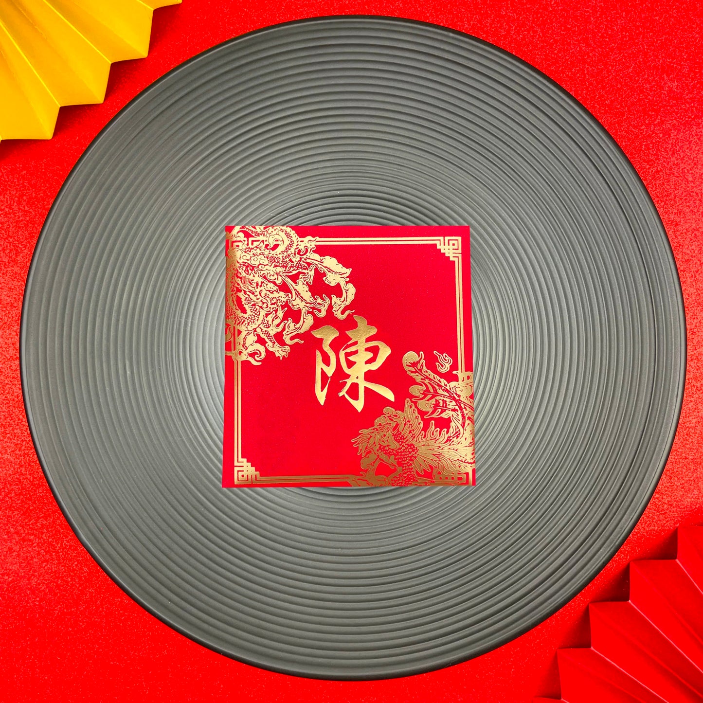 Pack of 30pcs Custom Classic 龍鳯姓氏 Hong Kong Surname Red Envelope Lucky Money Gift Packet