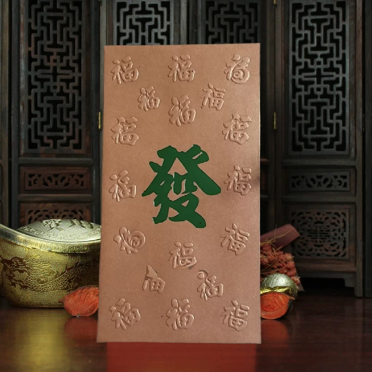 Pack of 50pcs New Year Gold Foil 發 Red Envelope Lucky Money Red  Gift Packet for Wedding | Family Party | Business Opening