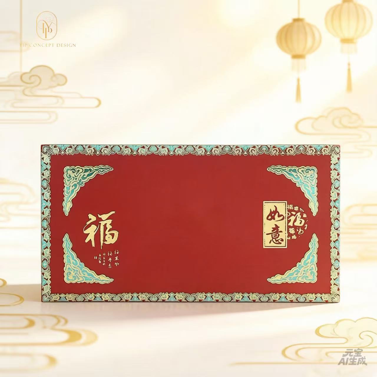 Pack of 20pcs Custom Hong Kong Surname Red Envelopes Lucky Money Gift Packet