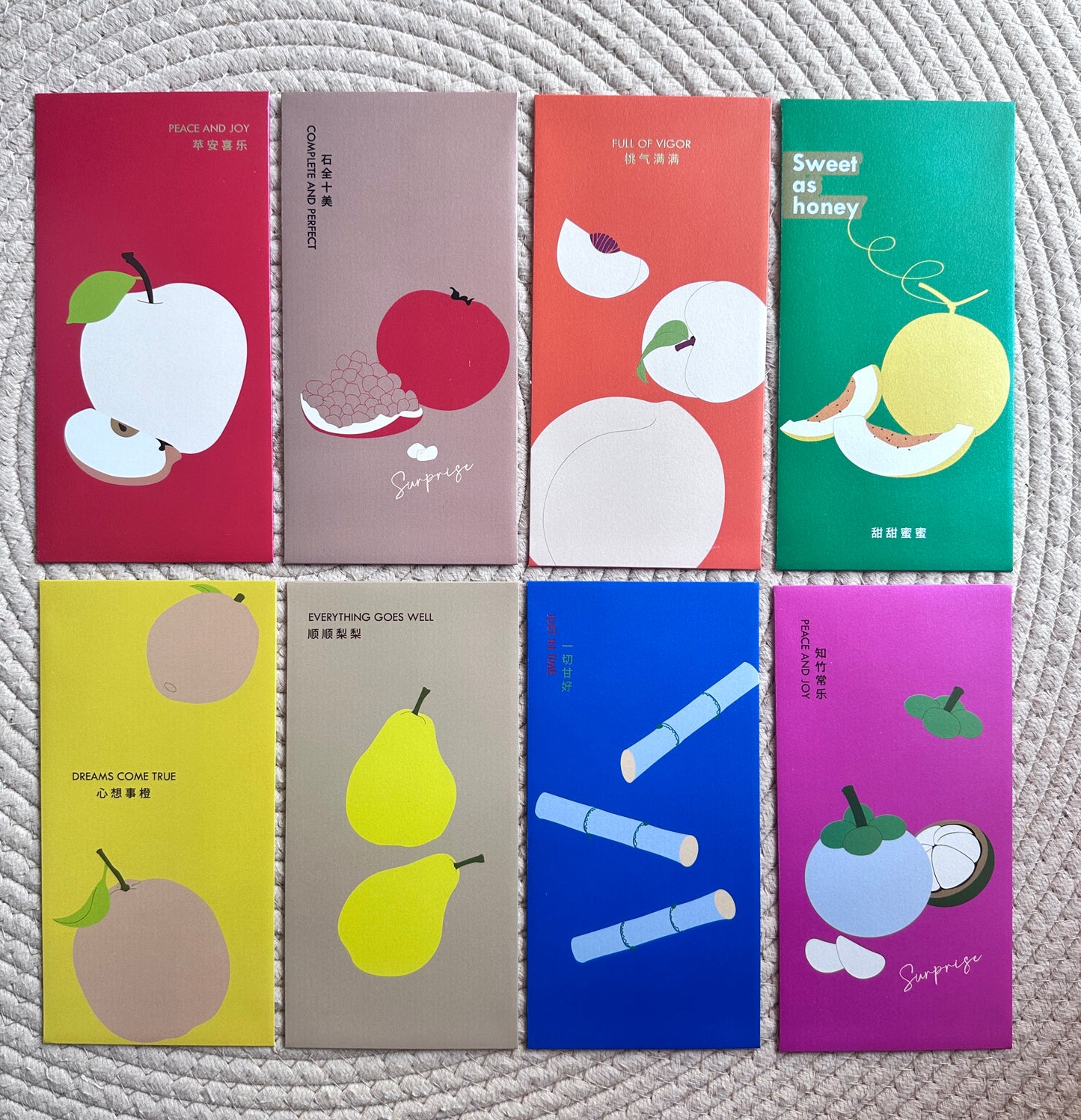 One Sample Box - Gift Box of 8pcs Designer Brand New Year Lucky Money Gift Packet