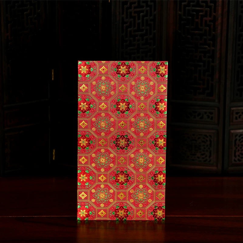 Pack of 25pcs Gold Foil 花花世界 Red Envelopes for New Year | Wedding | Bless | Moving Lucky Money Gift Packet