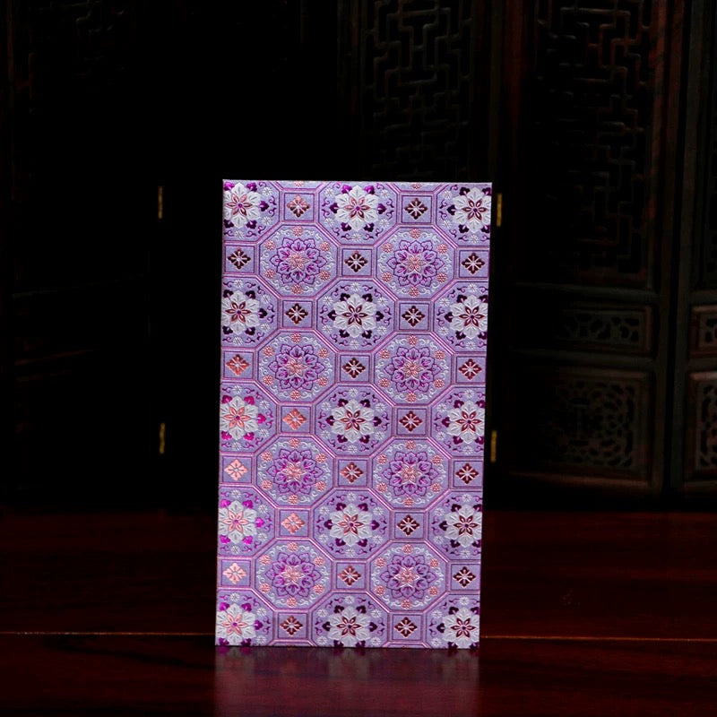 Pack of 25pcs Gold Foil 花花世界 Red Envelopes for New Year | Wedding | Bless | Moving Lucky Money Gift Packet
